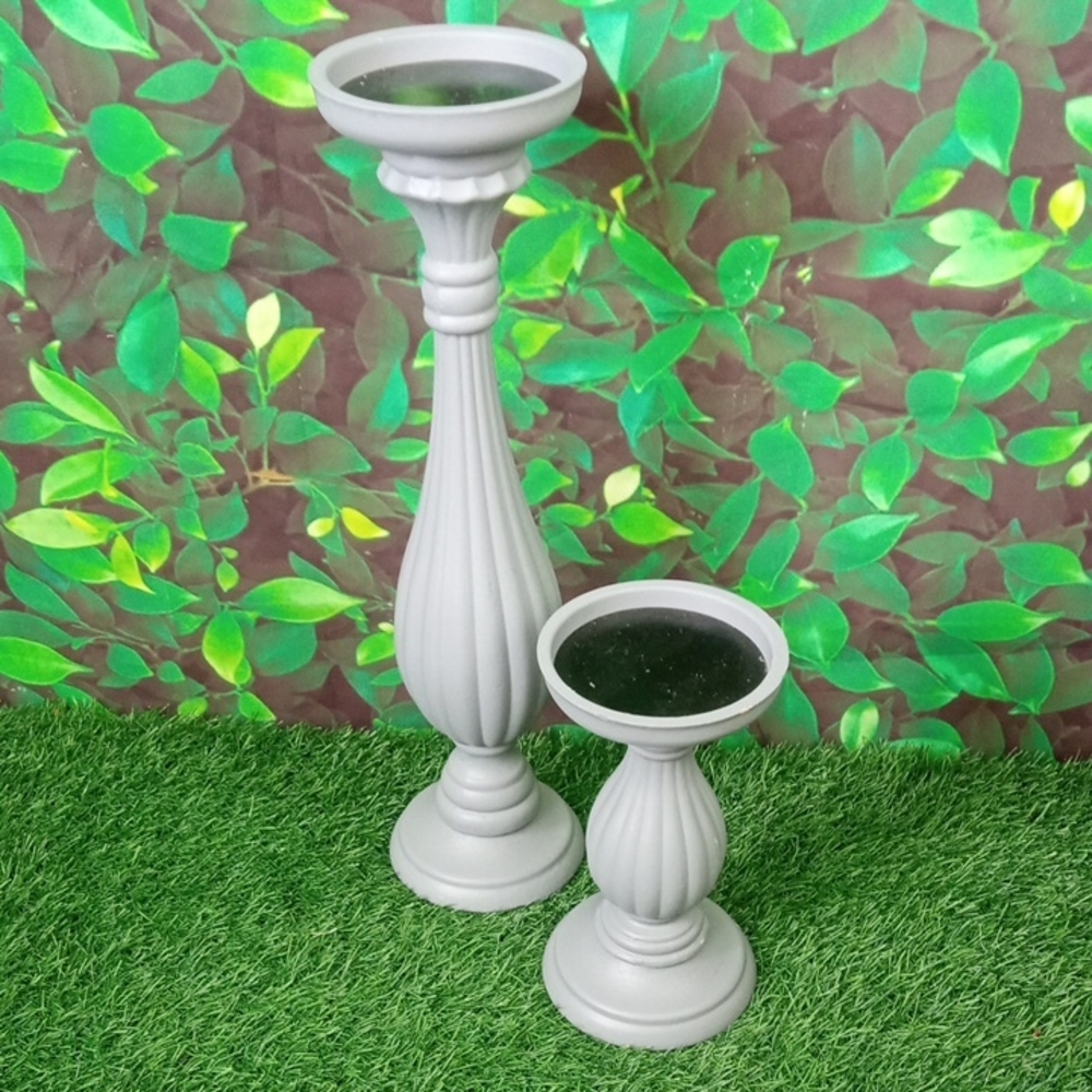 🚜🍒 Gray Candlestick Set